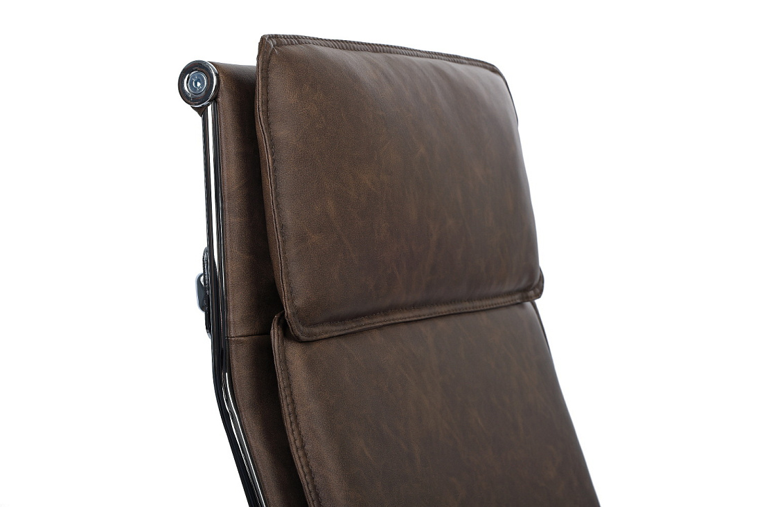 кресло руководителя rv chair dil 6018h коричневая экокожа фото